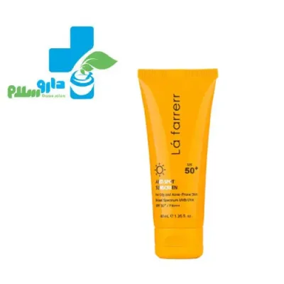 عکس ضد آفتاب بی‌رنگ و ضد لک لافارر SPF50