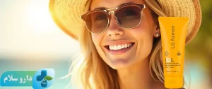 عکس کرم ضد آفتاب و ضد لک بی رنگ لافارر SPF30 (پوست نرمال و خشک)