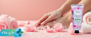 عکس کرم مرطوب_کننده دست و صورت گلاب دیپ سنس