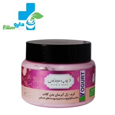 عکس کرم ژل آبرسان بدن گلاب دیپ سنس