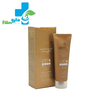 عکس کرم ضد آفتاب مینرال سینره SPF30 بژ طبیعی